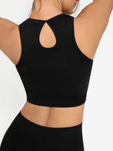 Load image into Gallery viewer, Seamless Crew Neck Tracksuit with Flared Leggings and Removable Breast Cups
