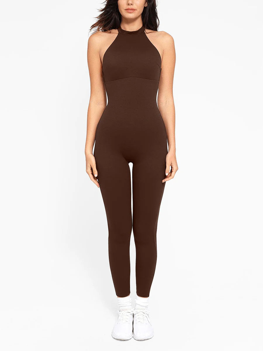 One Piece Halter Thigh Slimming Shapewear Jumpsuits