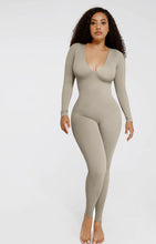 Load image into Gallery viewer, Seamless Deep V Tummy Control Waist Cinching Catsuit
