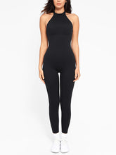 Load image into Gallery viewer, One Piece Halter Thigh Slimming Shapewear Jumpsuits
