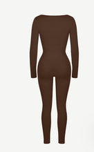 Load image into Gallery viewer, Seamless Deep V Tummy Control Waist Cinching Catsuit
