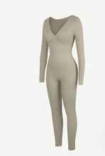 Load image into Gallery viewer, Seamless Deep V Tummy Control Waist Cinching Catsuit
