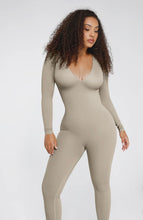 Load image into Gallery viewer, Seamless Deep V Tummy Control Waist Cinching Catsuit
