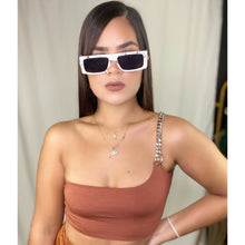 Load image into Gallery viewer, Caramel One Shoulder Crop Top
